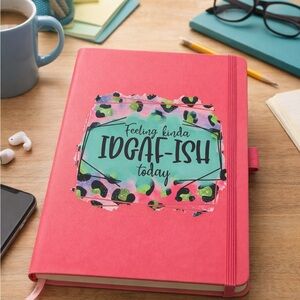 Pink Notebook with Fun Design